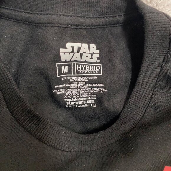 Hybrid Apparel Star Wars Darth Vader "Crush the Rebellion" Fleece, size M, NWT - Picture 6 of 8